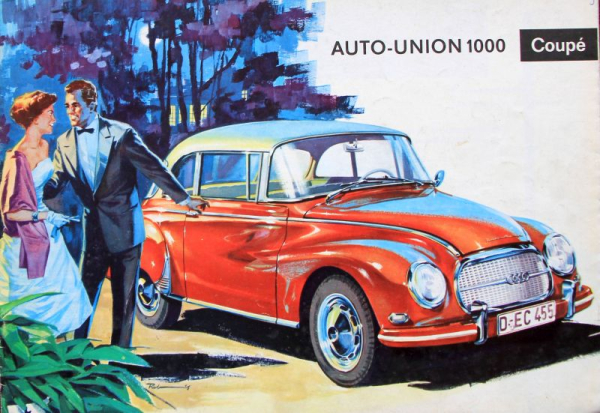 Auto-Union 1000 Coupe de Luxe Modelprogram 1959 Carbrochure (8499)